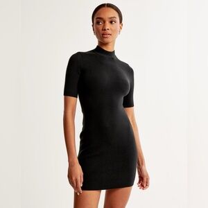 Abercrombie Mock Neck Knit Mini Sweater Dress